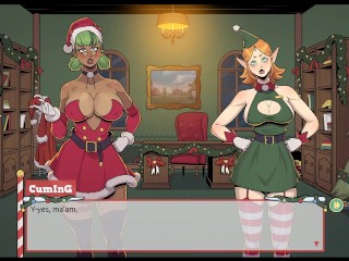 Claus' Secret Surprise [ XMAS HENTAI Game ] Ep.5 femboy cum all over santa elf cute face !