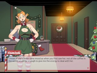 Claus' Secret Surprise [ XMAS HENTAI Game ] Ep.5 femboy cum all over santa elf cute face !