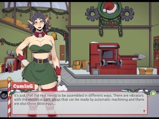 Claus' Secret Surprise [ XMAS HENTAI Game ] Ep.5 femboy cum all over santa elf cute face !