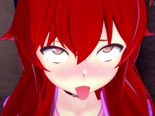 Roxy catsh eris fucking at the gym and joins | Mushoku Tensei 3 | Full on Patreon: Fantasyking3