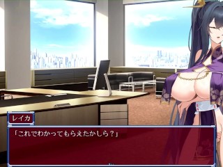 【H GAME】女退魔師レイカ♡Hアニメーション① 手コキ エロアニメ Hentai Game Gallery