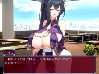 【H GAME】女退魔師レイカ♡Hアニメーション① 手コキ エロアニメ Hentai Game Gallery