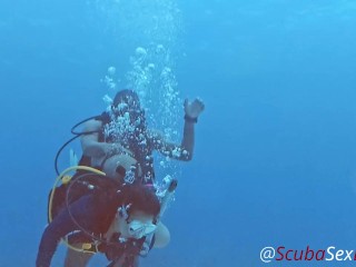 SCUBA Sex After Her Sexy Red Bikini Bottom Came Off Underwater! - Pure Sex Edit