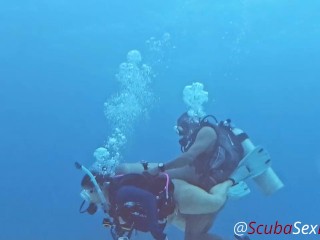 SCUBA Sex After Her Sexy Red Bikini Bottom Came Off Underwater! - Pure Sex Edit