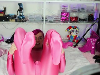 Gagged and Bound in Spandex