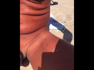 Christophe 5 public cumshots orgasms on the beach