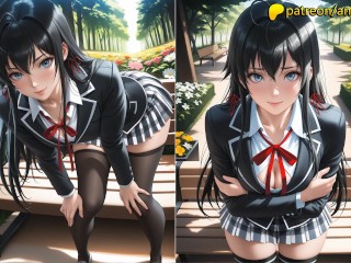 Yukino Yukinoshita melts the ice: how the strict honor student became a sexy slut