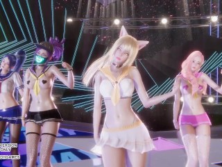 [MMD] SECRET NUMBER - Got That Boom Ahri Akali Seraphine Kaisa Evelynn Sexy Kpop Dance