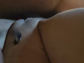 I sink my big cock inside my little girlfriend.