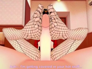 Ann Takamaki from Persona 5 Gives You A Footjob Hentai POV