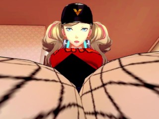 Ann Takamaki from Persona 5 Gives You A Footjob Hentai POV