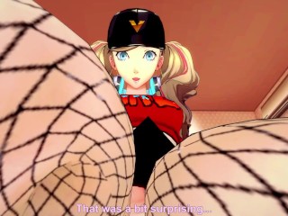 Ann Takamaki from Persona 5 Gives You A Footjob Hentai POV