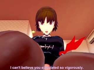 Makoto Niijima from Persona 5 Gives You A Footjob Hentai POV