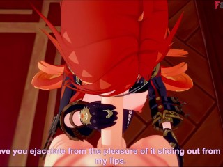 Mavuika sucking dick in Jean´s office | Genshin impact | Full & POV on patreon: Fantasyking3