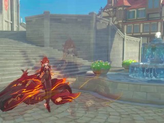 Mavuika sucking dick in Jean´s office | Genshin impact | Full & POV on patreon: Fantasyking3