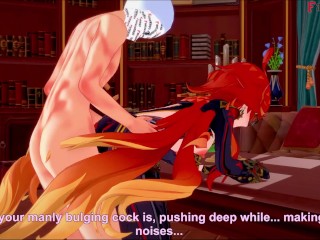 Mavuika having sex in Jean´s office | Genshin impact | Full & POV on patreon: Fantasyking3