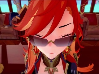 Mavuika fucking hard on Jean´s office | Genshin impact | Full & POV on patreon: Fantasyking3