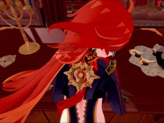 Mavuika fucking hard on Jean´s office | Genshin impact | Full & POV on patreon: Fantasyking3