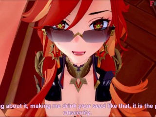 Mavuika fucked POV in Jean´s office | Genshin impact | Full & POV on patreon: Fantasyking3