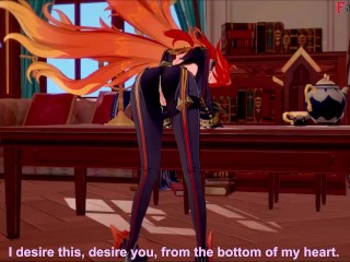 Mavuika fucked POV in Jean´s office | Genshin impact | Full & POV on patreon: Fantasyking3