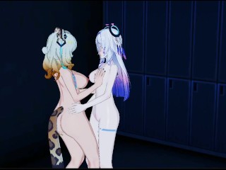 Xilonen and Citlali fuck Each other 👅💦 (Genshin Impact Yuri)