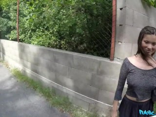 Public Agent - Lost Asian tourist with lovely tits and little hairy pussy fucked under a bridge