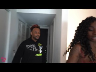 Ebony Babe Lyric Sky Big Tit Hookup with FinnysPlayhouse Dick Drained