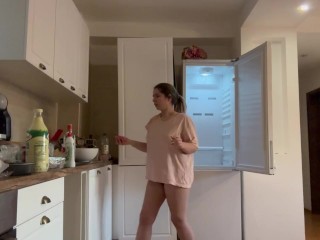 Cleaning the fridge with me with lots of farts . Full 10 min video on my of page