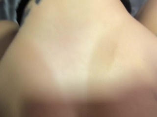 My neighbor spies on me and fucks me while he puts a finger in my ass.