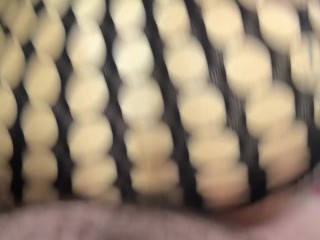 My neighbor spies on me and fucks me while he puts a finger in my ass.