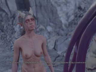 The Emperor Sex Scene with Tiefling Tav (Mind Flayer Form) Baldur's Gate 3 (BG3)