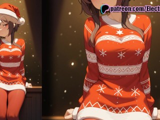 Megumin wet kissing and penetration on the toilet!