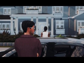 DESPERATE HUSBAND CHEATS ON WIFE WITH FUTA SHEMALE REAL ESTATE AGENT OPEN HOUSE - SIMS 4