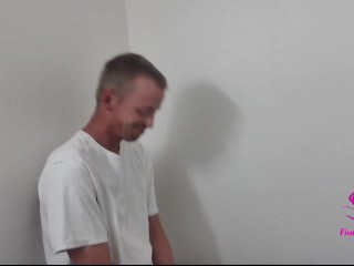 Cuckold husband gets hard painful fucking from his wife's bull lover hard humiliation CD Sissy Cuck