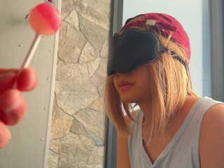 Tricked My Asian Step Sister Into Sucking My Coconut Oiled Cock And Cum In Mouth