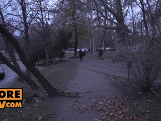 Slutting around town with dating app babe Alyssia Kent