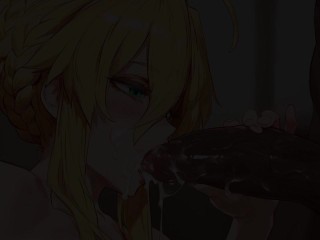 [JOI] Artoria enjoys true sex! And then try your dick too... (ft. Rin)