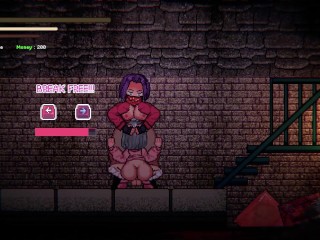 World of Futanari, gave a blowjob in the slums