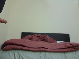 Horny Aunt Squirts on Cock Sleeve