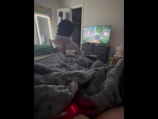 GETTING CAUGHT PLAYING WITH MY PUSSY- he talks me through my orgasm