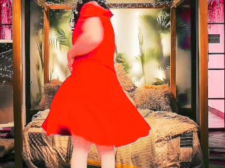 Hot Dress Big Ass Booty Ladyboy Crossdresser Sissy Solo Shemale Trans Model Big Butt Cute Legs Blond