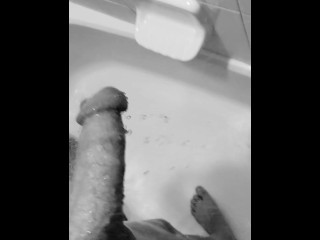 Stroking my cock while thinking of you