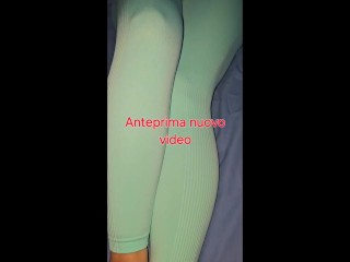 anteprima del mio ultimo video in cui mi scopo il mio bel porcellino in legging