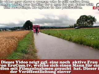 Brünette Milf wird auf der Straße abgeschleppt und im Wohnmobil gefickt