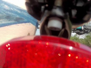 Not perfect body art. Walking naked on the beach