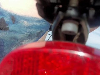 Not perfect body art. Walking naked on the beach