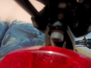 Not perfect body art. Walking naked on the beach