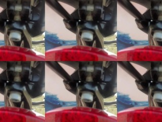 Not perfect body art. Walking naked on the beach