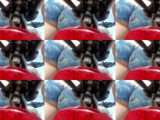 Not perfect body art. Walking naked on the beach