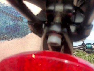 Not perfect body art. Walking naked on the beach